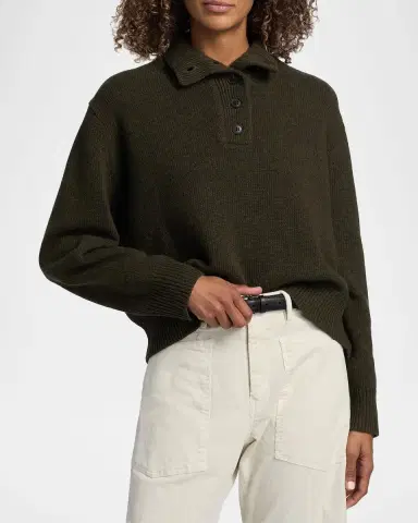 Nili Lotan Renata Collared Wool Sweater | Thumbnail 4 Nili Lotan Renata Collared Wool Sweater | Thumbnail 4