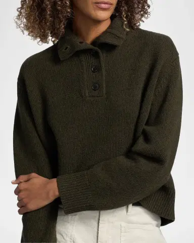 Nili Lotan Renata Collared Wool Sweater | Thumbnail 5 Nili Lotan Renata Collared Wool Sweater | Thumbnail 5