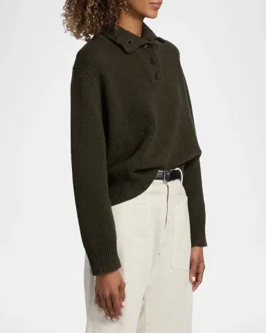Nili Lotan Renata Collared Wool Sweater | Thumbnail 7 Nili Lotan Renata Collared Wool Sweater | Thumbnail 7