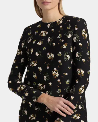 Adam Lippes Tilley Floral Wool-Silk Mini Dress | Thumbnail 5 Adam Lippes Tilley Floral Wool-Silk Mini Dress | Thumbnail 5
