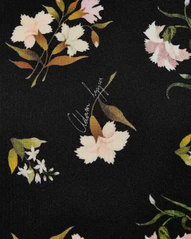 Adam Lippes Tilley Floral Wool-Silk Mini Dress | Thumbnail 6 Adam Lippes Tilley Floral Wool-Silk Mini Dress | Thumbnail 6