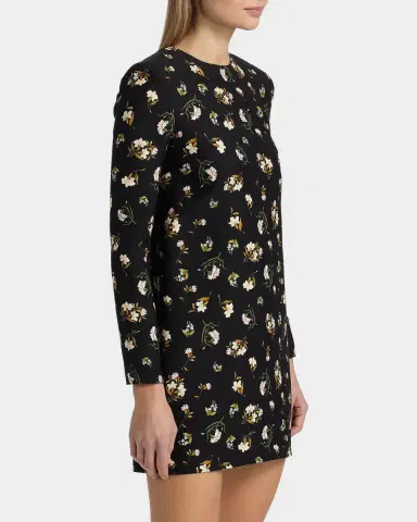 Adam Lippes Tilley Floral Wool-Silk Mini Dress | Thumbnail 7 Adam Lippes Tilley Floral Wool-Silk Mini Dress | Thumbnail 7