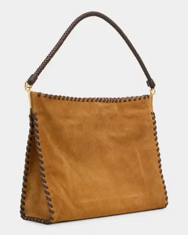 Veronica Beard Whipstitch Suede Shoulder Bag | Thumbnail 2 Veronica Beard Whipstitch Suede Shoulder Bag | Thumbnail 2