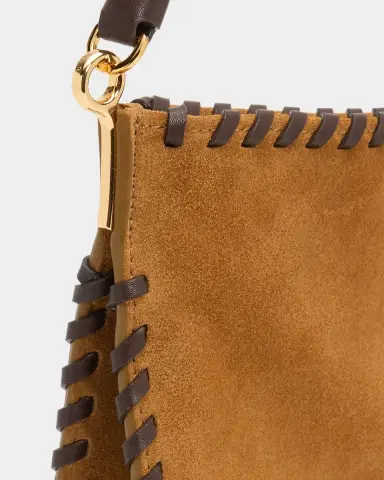 Veronica Beard Whipstitch Suede Shoulder Bag | Thumbnail 4 Veronica Beard Whipstitch Suede Shoulder Bag | Thumbnail 4