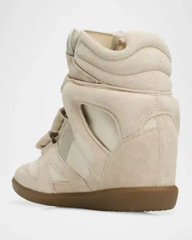 Isabel Marant Bekett Leather & Suede High-Top Platform Sneakers | Thumbnail 4