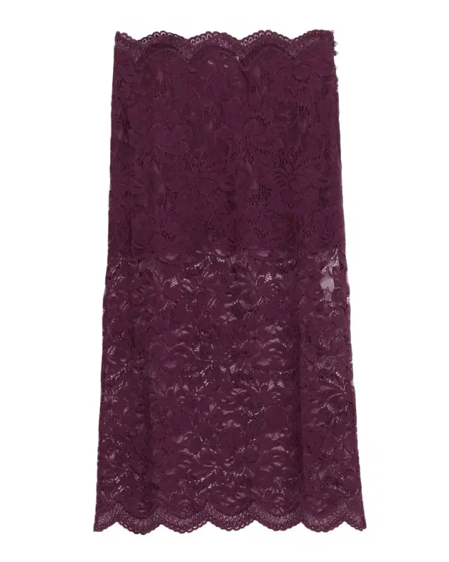 Rabanne Scalloped Sheer Lace Midi Skirt