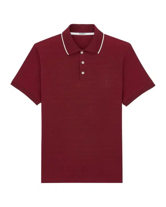 Saint Laurent Cassandre Cotton Polo Shirt