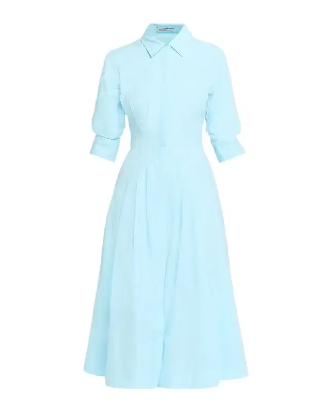 SIMKHAI Jazz Pintuck Midi Shirtdress