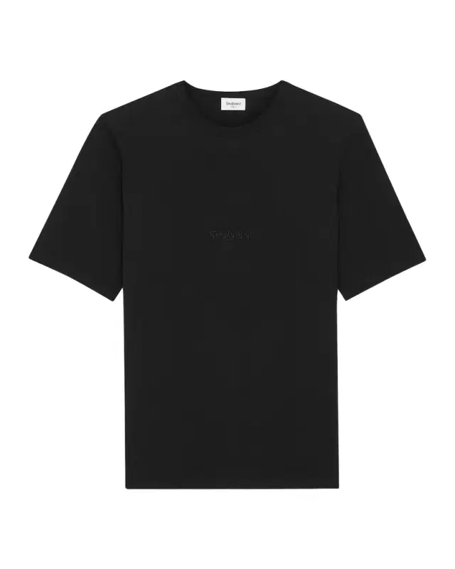 Saint Laurent Logo Cotton T-Shirt
