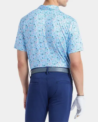 Robert Graham Coastal Vibes Performance Knit Polo Shirt | Thumbnail 3 Robert Graham Coastal Vibes Performance Knit Polo Shirt | Thumbnail 3