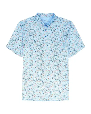 Robert Graham Coastal Vibes Performance Knit Polo Shirt | Thumbnail 1 Robert Graham Coastal Vibes Performance Knit Polo Shirt | Thumbnail 1