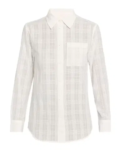 Burberry Emma Check Cotton Voile Button-Down Shirt | Thumbnail 1