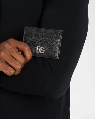 Dolce & Gabbana Men's Leather Monogram Card Holder | Thumbnail 2