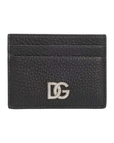 Dolce & Gabbana Men's Leather Monogram Card Holder | Thumbnail 1