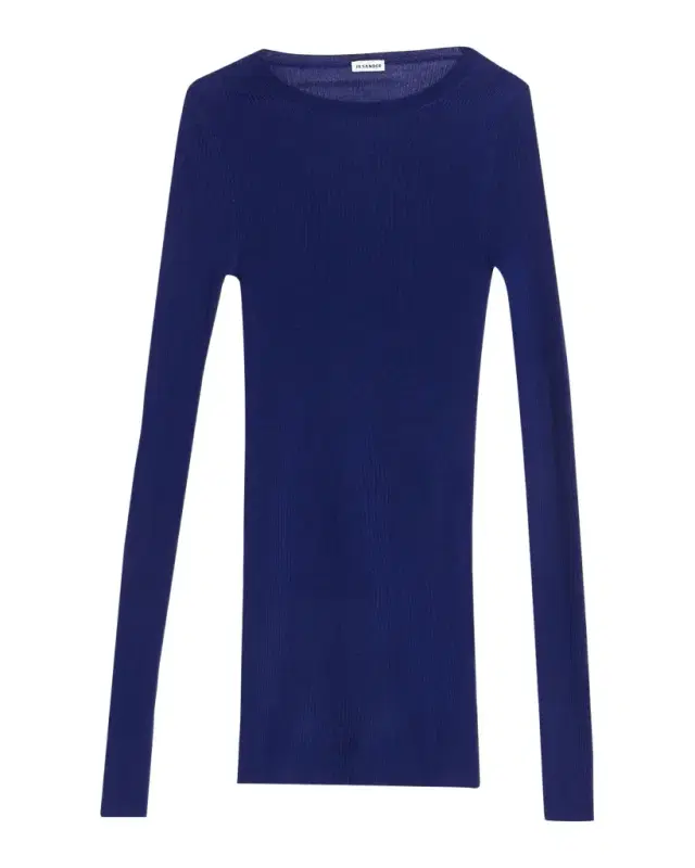 Jil Sander Ribbed Wool Crewneck Sweater
