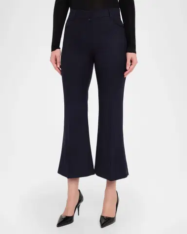 Stella McCartney Mid-Rise Wool Kickflare Crop Pants | Thumbnail 4 Stella McCartney Mid-Rise Wool Kickflare Crop Pants | Thumbnail 4
