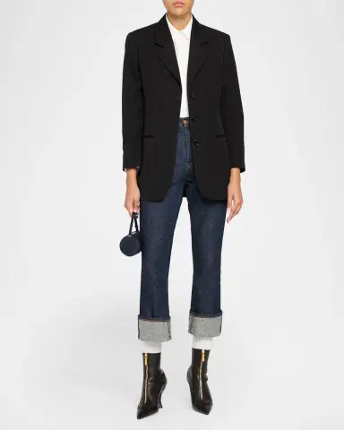 Thom Browne 90mm Wingtip Leather Booties | Thumbnail 3 Thom Browne 90mm Wingtip Leather Booties | Thumbnail 3