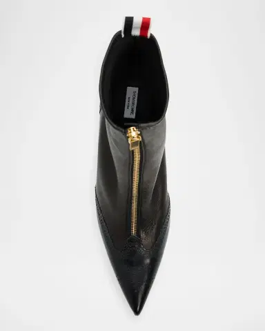 Thom Browne 90mm Wingtip Leather Booties | Thumbnail 6 Thom Browne 90mm Wingtip Leather Booties | Thumbnail 6
