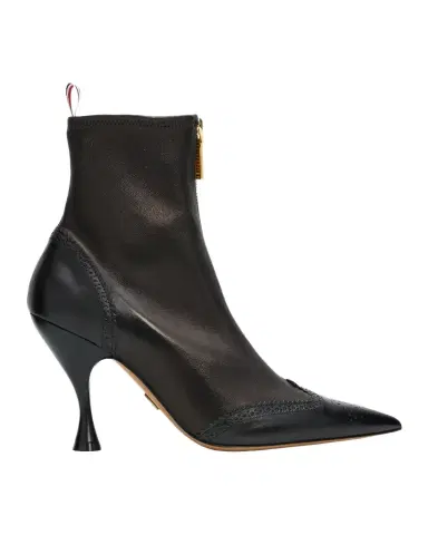 Thom Browne 90mm Wingtip Leather Booties | Thumbnail 1 Thom Browne 90mm Wingtip Leather Booties | Thumbnail 1
