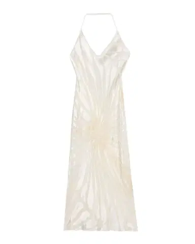 Roberto Cavalli Sleeveless Ray Devoré Backless Midi Slip Dress | Thumbnail 1 Roberto Cavalli Sleeveless Ray Devoré Backless Midi Slip Dress | Thumbnail 1