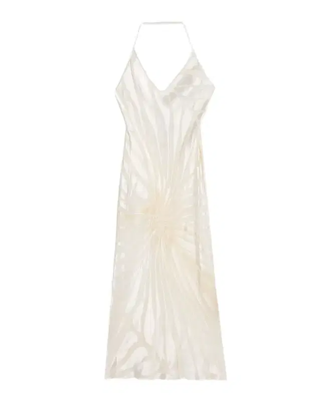 Roberto Cavalli Sleeveless Ray Devoré Backless Midi Slip Dress