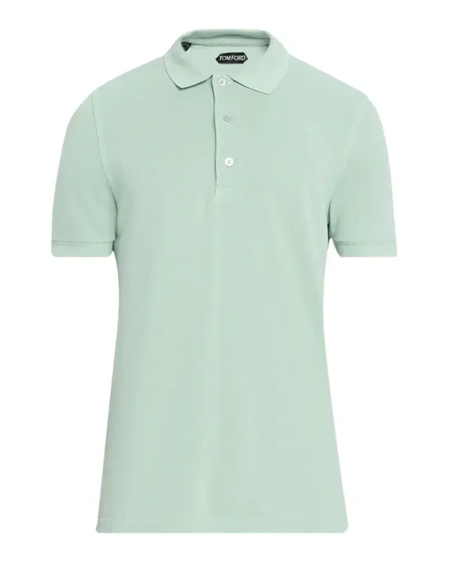 TOM FORD Men 's Lyocell Pique Polo Shirt