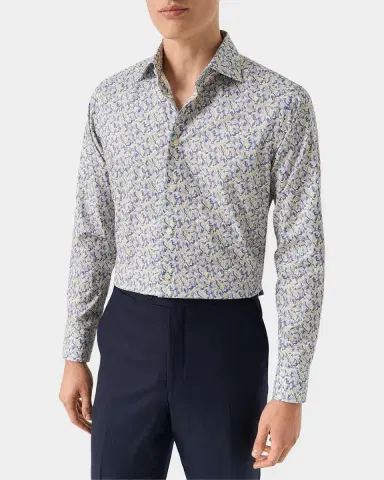 Eton Men's Floral Twill Slim-Fit Shirt | Thumbnail 3