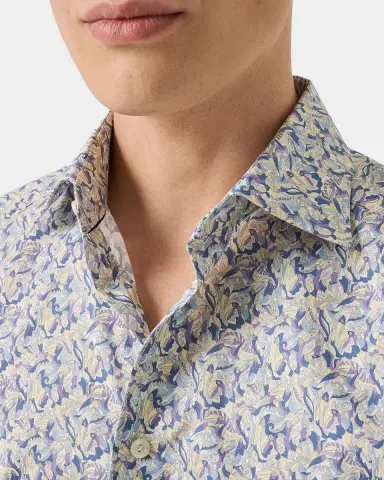 Eton Men's Floral Twill Slim-Fit Shirt | Thumbnail 4