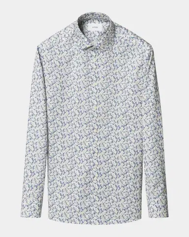 Eton Men's Floral Twill Slim-Fit Shirt | Thumbnail 6