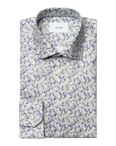 Eton Men's Floral Twill Slim-Fit Shirt | Thumbnail 1