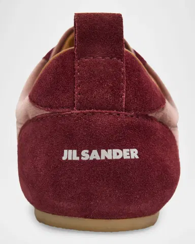 Jil Sander Etage Velvet and Suede Low-Top Sneakers | Thumbnail 3 Jil Sander Etage Velvet and Suede Low-Top Sneakers | Thumbnail 3