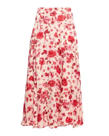Isabel Marant Hilza Floral Devoré Silk Georgette Midi Skirt | Thumbnail 1