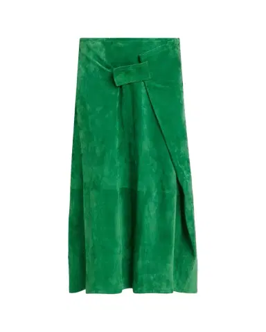 Bottega Veneta Suede Midi Wrap Skirt | Thumbnail 1