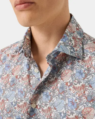Eton Men's Slim-Fit Floral Twill Shirt | Thumbnail 4