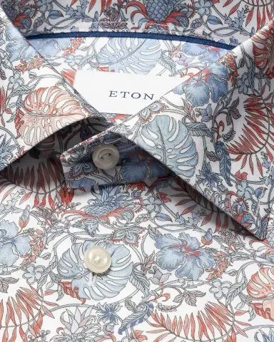 Eton Men's Slim-Fit Floral Twill Shirt | Thumbnail 7