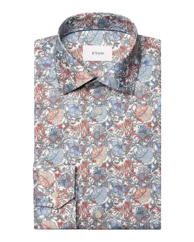 Eton Men's Slim-Fit Floral Twill Shirt | Thumbnail 1