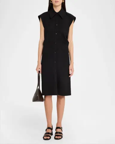 Co Cap-Sleeve Banana Cut Shirtdress | Thumbnail 2 Co Cap-Sleeve Banana Cut Shirtdress | Thumbnail 2
