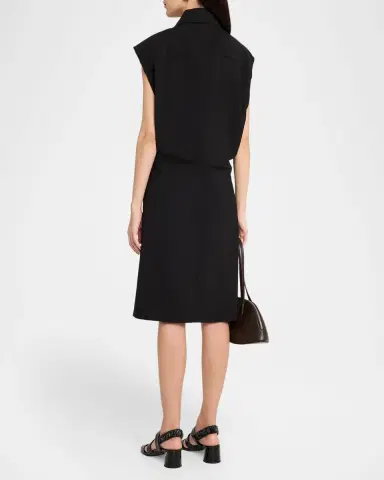 Co Cap-Sleeve Banana Cut Shirtdress | Thumbnail 3 Co Cap-Sleeve Banana Cut Shirtdress | Thumbnail 3