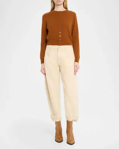 Isabel Marant Idesia Cashmere Crewneck Cardigan | Thumbnail 2