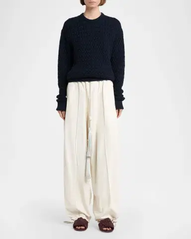 Bottega Veneta Basketweave Knit Crewneck Sweater | Thumbnail 2 Bottega Veneta Basketweave Knit Crewneck Sweater | Thumbnail 2
