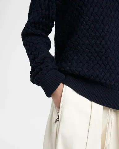 Bottega Veneta Basketweave Knit Crewneck Sweater | Thumbnail 5 Bottega Veneta Basketweave Knit Crewneck Sweater | Thumbnail 5