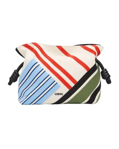 Loewe Flamenco Woven Striped Clutch Bag | Thumbnail 1 Loewe Flamenco Woven Striped Clutch Bag | Thumbnail 1