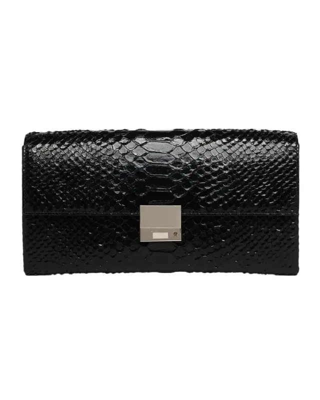 TOM FORD Jean Python-Embossed Leather Clutch