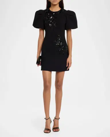 Rebecca Vallance Livia Sequin Puff-Sleeve Mini Dress | Thumbnail 2 Rebecca Vallance Livia Sequin Puff-Sleeve Mini Dress | Thumbnail 2