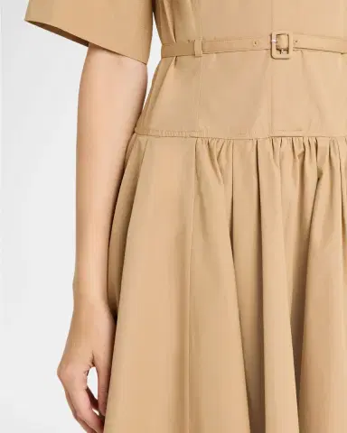 Co Short-Sleeve Belted A-line Dress | Thumbnail 5 Co Short-Sleeve Belted A-line Dress | Thumbnail 5