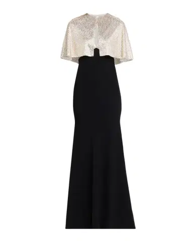 Roland Mouret Embellished V-Neck Gown With Capelet | Thumbnail 1