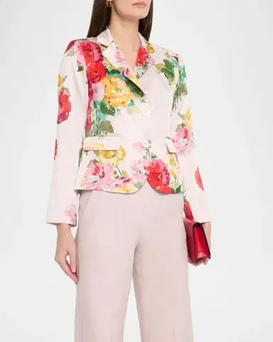 Libertine Pat Nixon Silk Single-Breasted Classic Jacket | Thumbnail 4 Libertine Pat Nixon Silk Single-Breasted Classic Jacket | Thumbnail 4