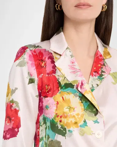 Libertine Pat Nixon Silk Single-Breasted Classic Jacket | Thumbnail 5 Libertine Pat Nixon Silk Single-Breasted Classic Jacket | Thumbnail 5