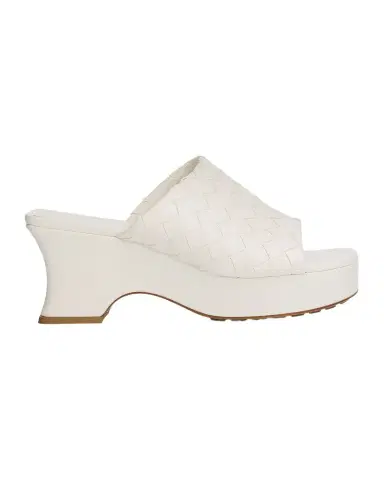 Bottega Veneta 70mm Rosita Intrecciato Leather Wedge Mules | Thumbnail 1