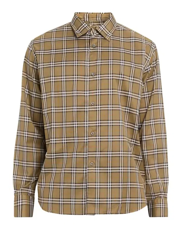 Burberry Men 's Radmar Check Cotton Sport Shirt